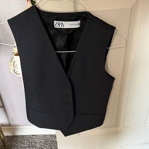 Zara Black Women's Vest